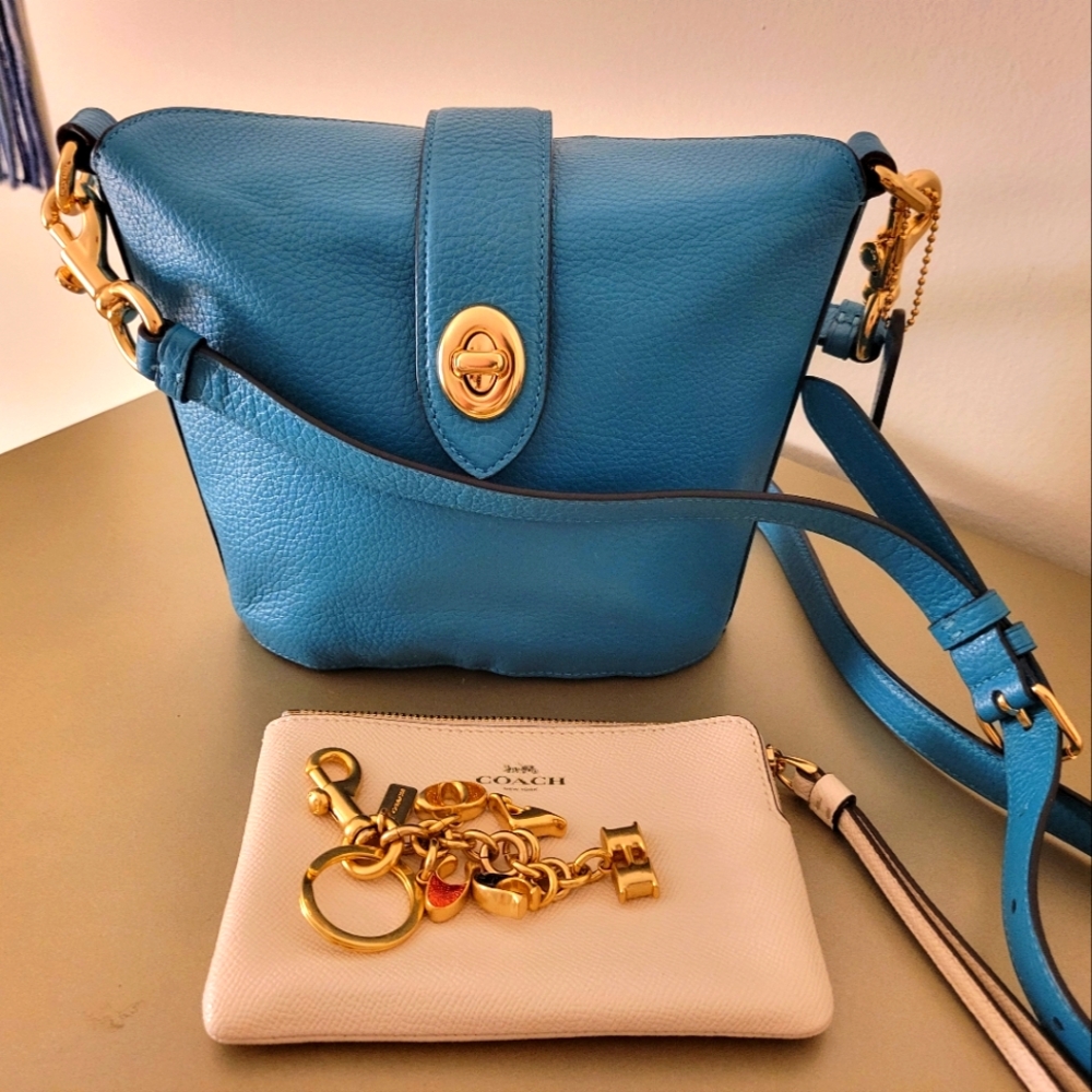 Coach leather hobo and wallet
